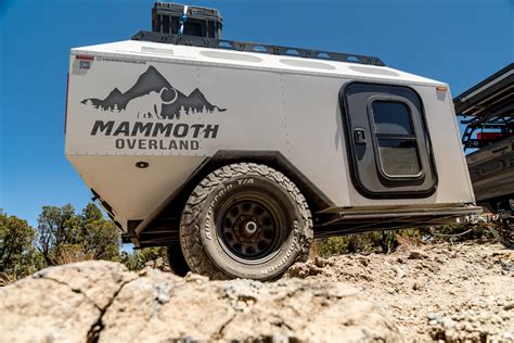 Mammoth overland - Mammoth HV Base price $27,500.00 Cabin Cooling Fresair S6 cooling system $1,500.00 Power Upgrade Increased battery capacity from 100aH to 200aH and increased inverter size from 1kw to 2kw $750.00 Rear Hitch Extension Allows for racks to be installed in the rear receiver of the trailer $75.00 Solar Panel 100w panel $300.00